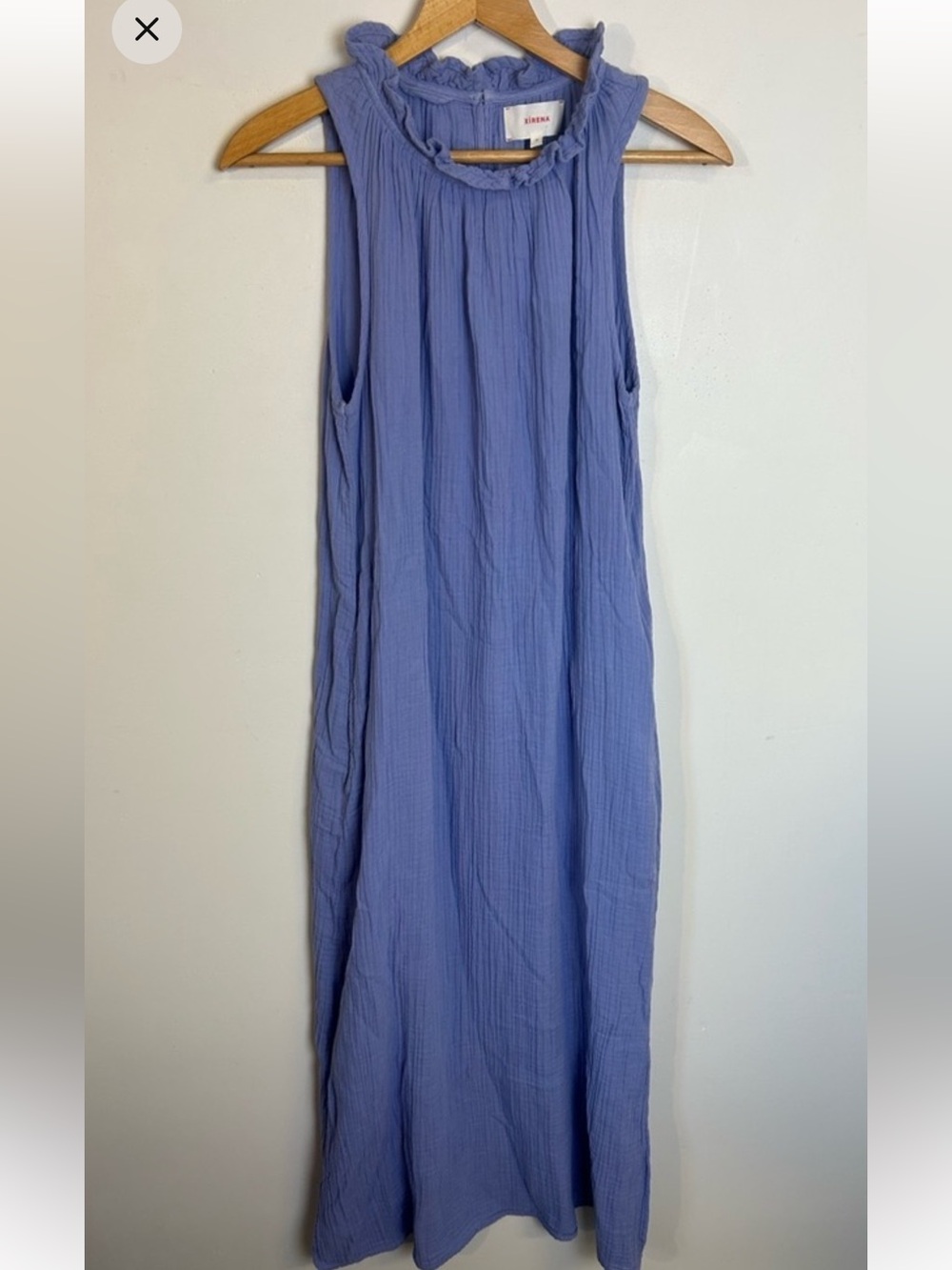NWT XIRENA Tuckernuck M Sleeveless 100% Gauze Cotton Lavender Maxi Dress